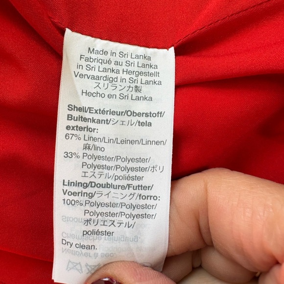 J. Crew Parke Red Linen Blazer - Picture 6 of 10